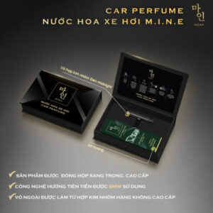 Nước hoa xe hơi Mine Đen - Hương Thảo mộc Mine Car Perfume Midnight - Herbs