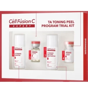 Cell Fusion C Expert – Giải pháp dưỡng trắng an toàn, cải thiện sắc tố da TA TONING PEEL KIT COMBO 6 13 PCS (6 KIT+ 1 Bộ dụng cụ + 6 set dưỡng) - Droppiishops