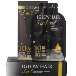 Dầu gội phủ bạc IGLOW HAIR 5 gói chính hãng giá tốt - Droppii Shops