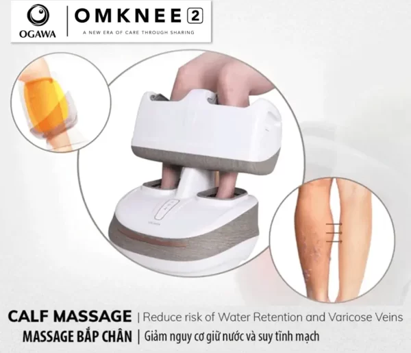 Dụng cụ massage bắp chân OGAWA foot reflexology Omknee 2.0 (OF-2004) - giảm nguy cơ giữ nước và suy giãn tĩnh mạch - Droppii Shops