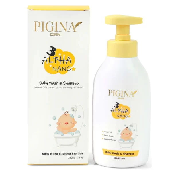 Sữa tắm gội toàn thân cho bé Pigina Baby Wash & Shampoo 350ml chính hãng giá tốt - Droppii Shops