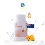 Viên nhai hỗ trợ tăng sức đề kháng, bổ sung dinh dưỡng KGK Milk Colostrum 24mg IgG vị cam (orange)